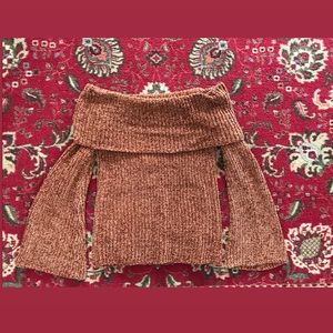 Bell sleeve Forever 21 off the shoulder sweater